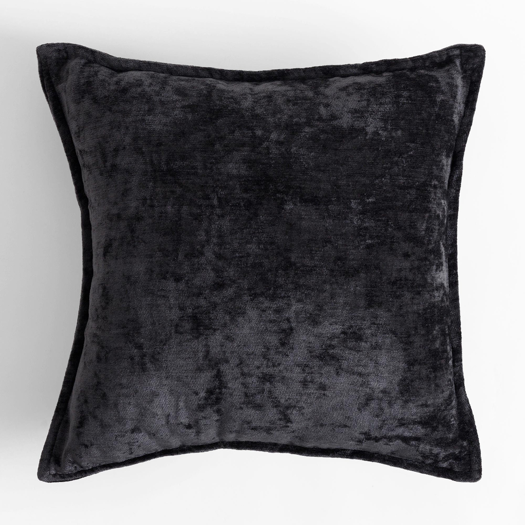 Dekorační povlak na polštář černý SOLLE 45x45 cm