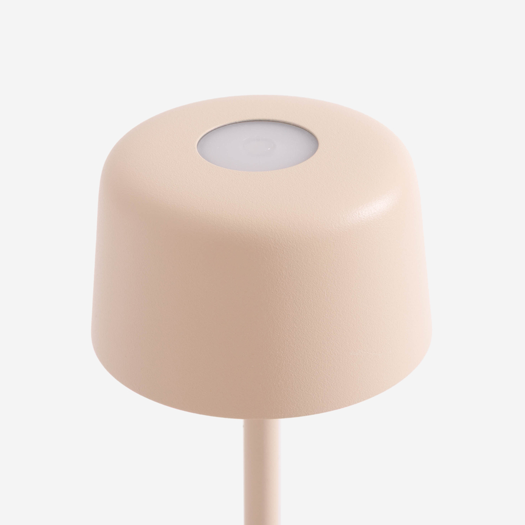 Stolní lampa LED IP44 krémová POCO