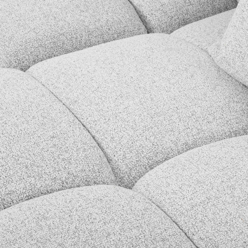 Rozkládací rohová sedačka šedá melírovaná BIANCO O pravá