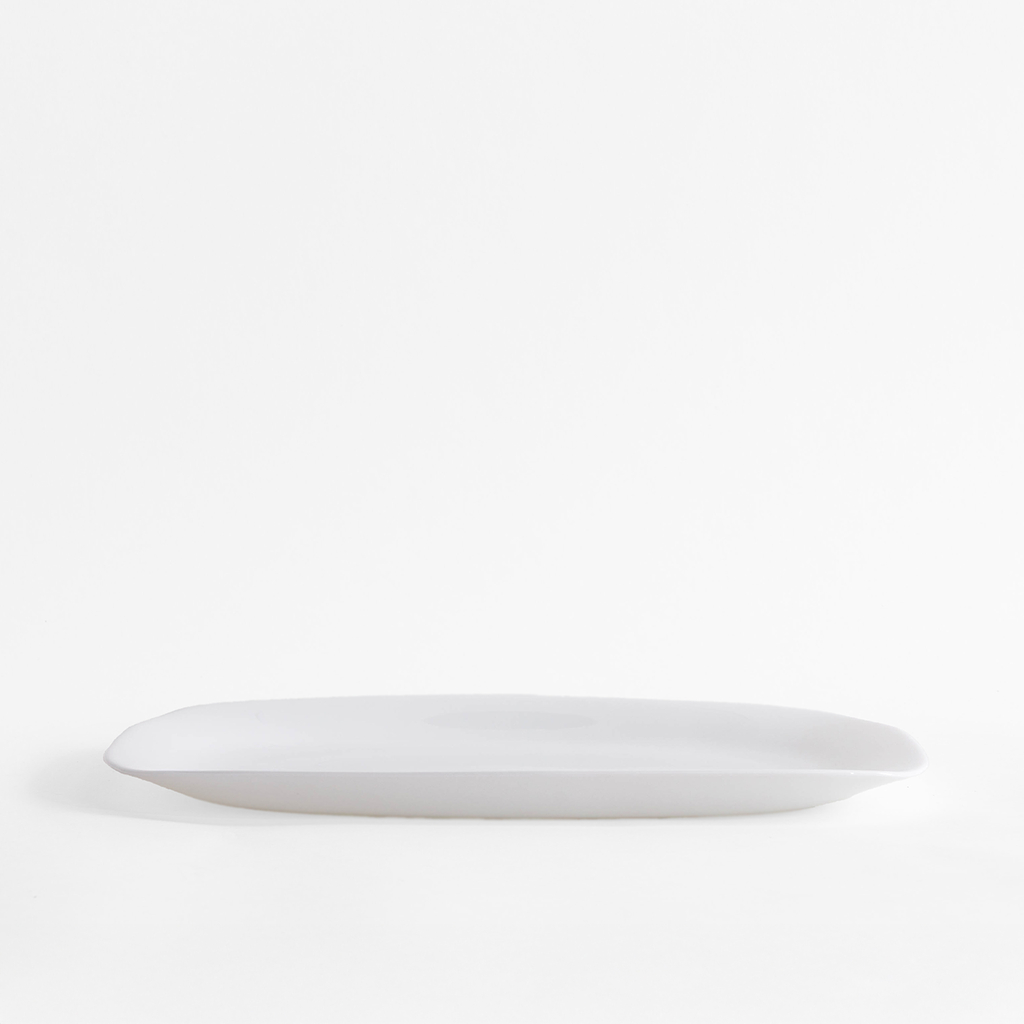 Servírovací talíř GRANGUSTO bílý 33x24 cm