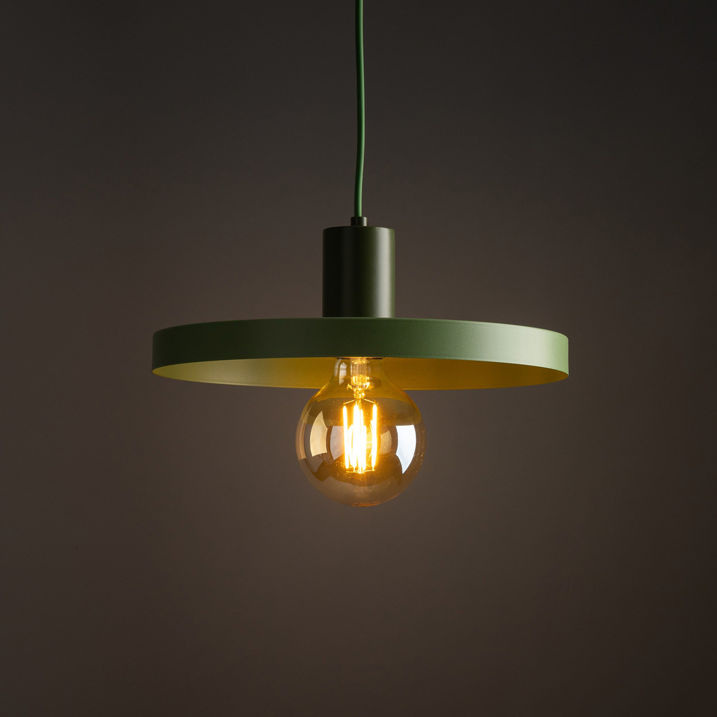 Lampa wisząca SILA GREEN PEAPOD fi 30 cm.