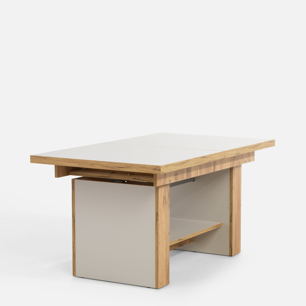 Rozkládací konferenční stolek OPAL II DUO COLOUR kašmír/dub wotan