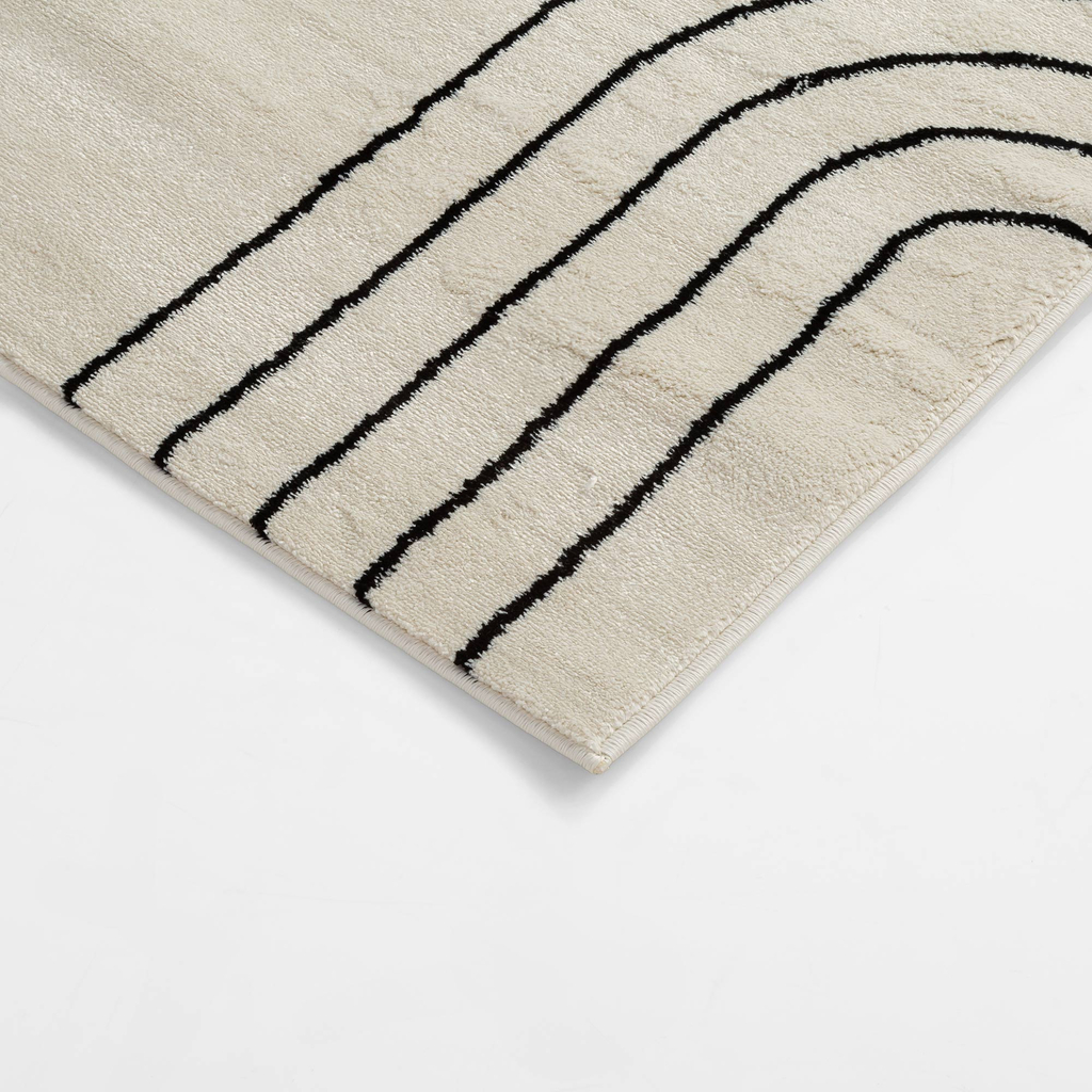 Koberec art déco krémový MILLEY 120x170 cm