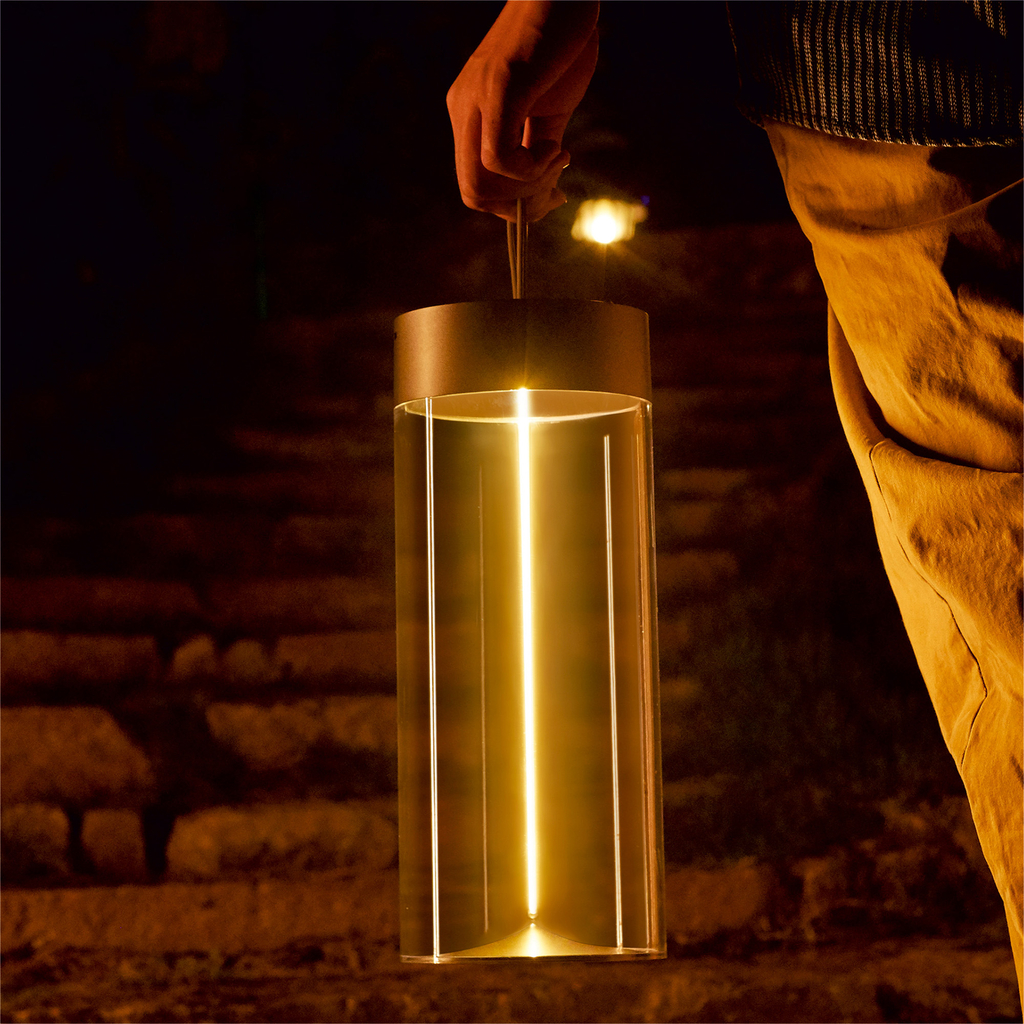 Venkovní stolní lampa s vláknem ESTERNO 32 cm