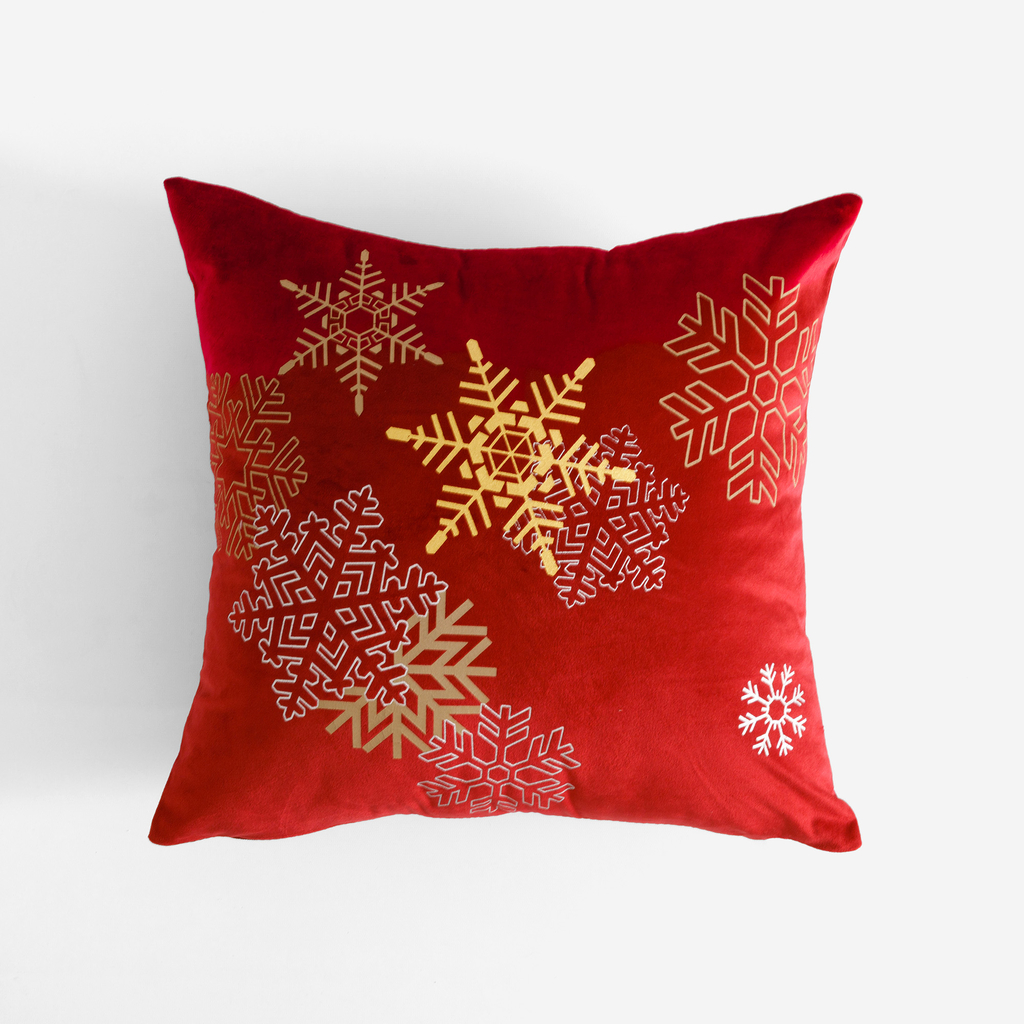 Povlak na polštář vánoční červený SNOV 45x45 cm