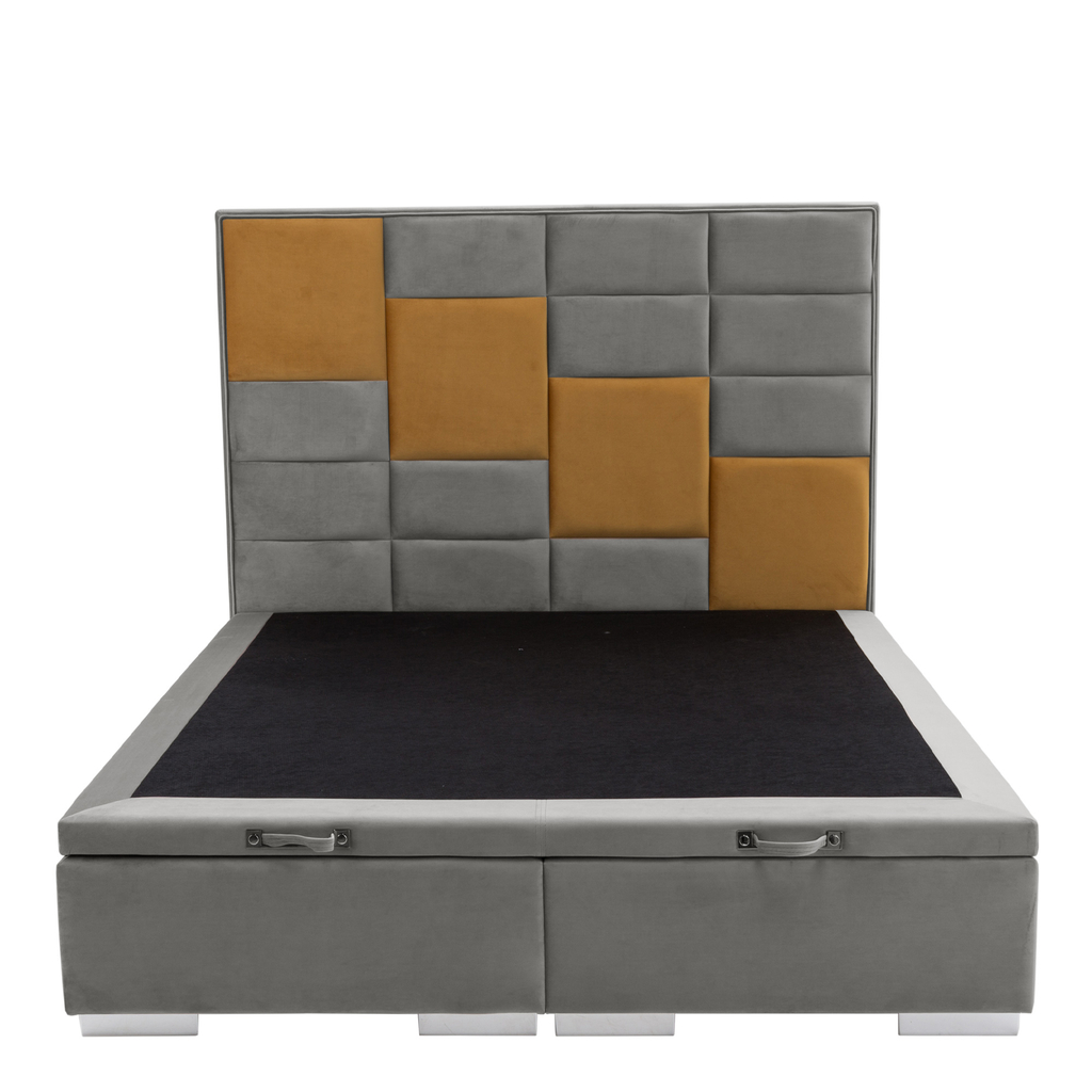 Rám postele boxspring FIBI KP 25 160x200, platinový