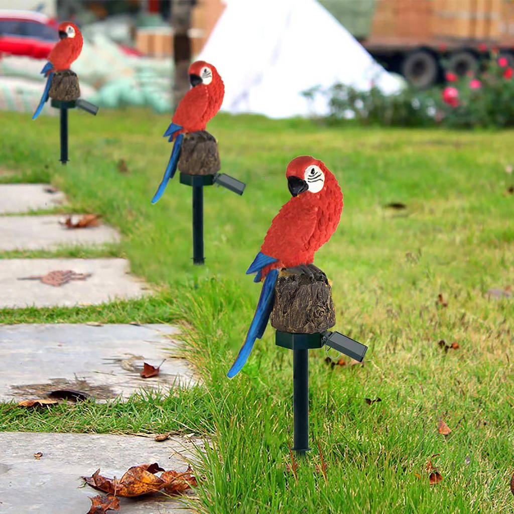 Venkovní solární LED dekorace IP44 PAPOUŠEK