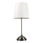 Bílá stolní lampa v retro stylu PTL01BW