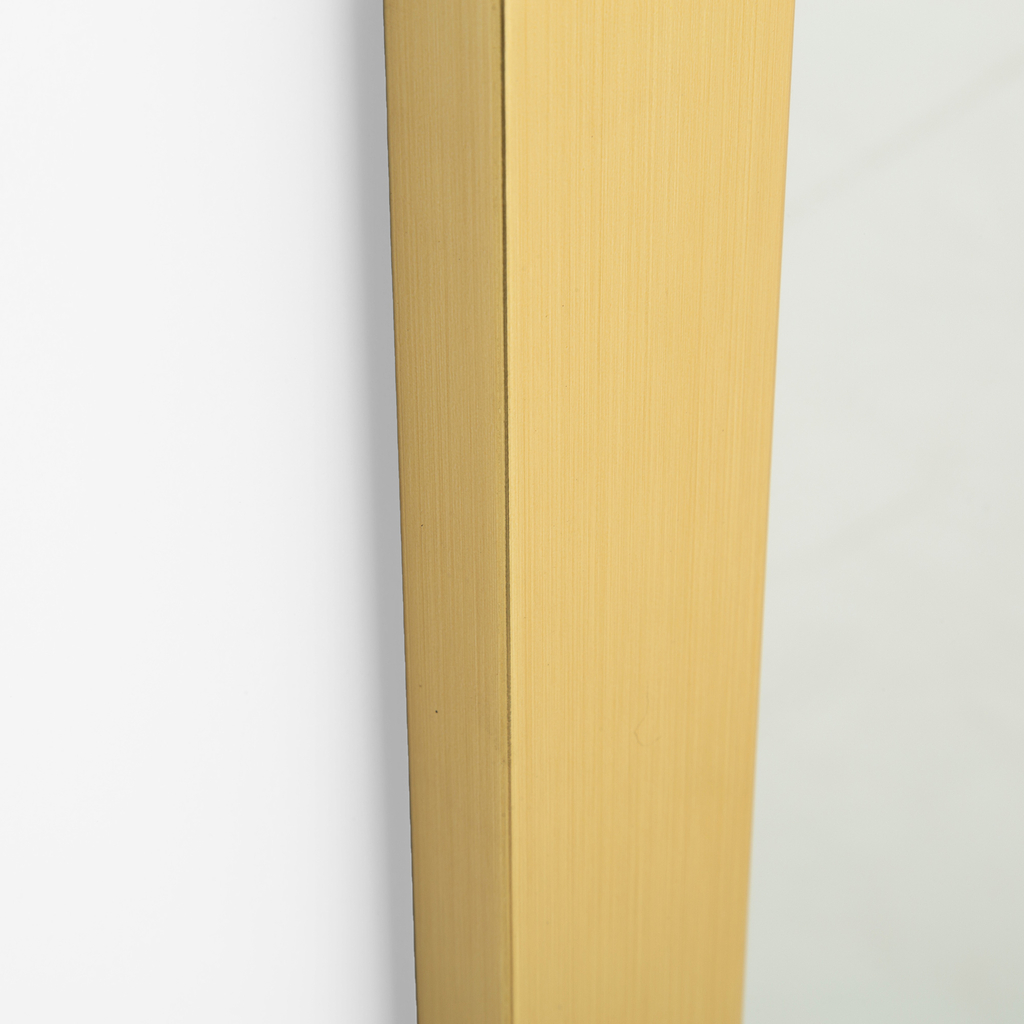 Zrcadlo ve zlatém rámu SLIM 67,5x177,5 cm