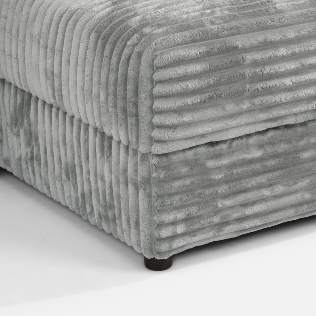 Křeslo loveseat světle šedé NOEMI