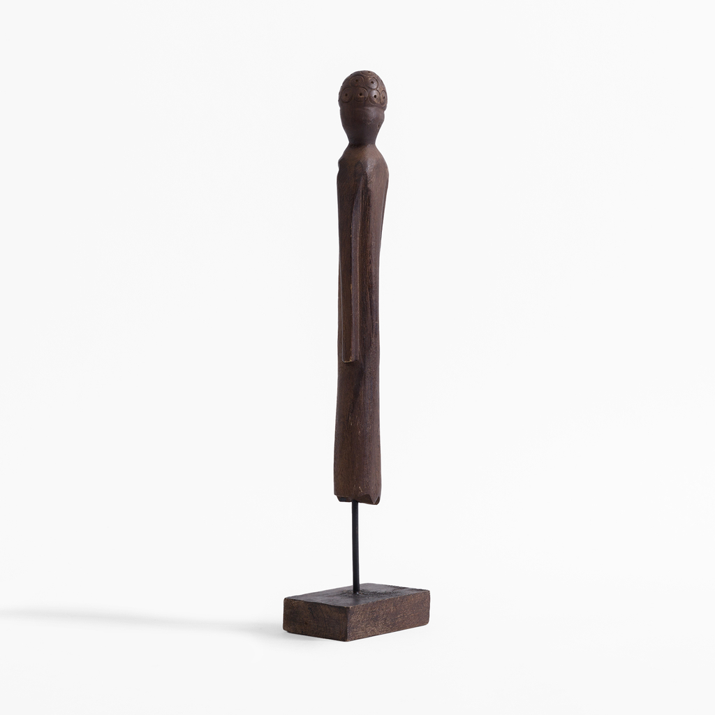 Hnědá dekorativní figurka 45 cm
