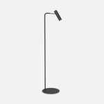 Černo-zlatá stojací lampa bodovka AXION