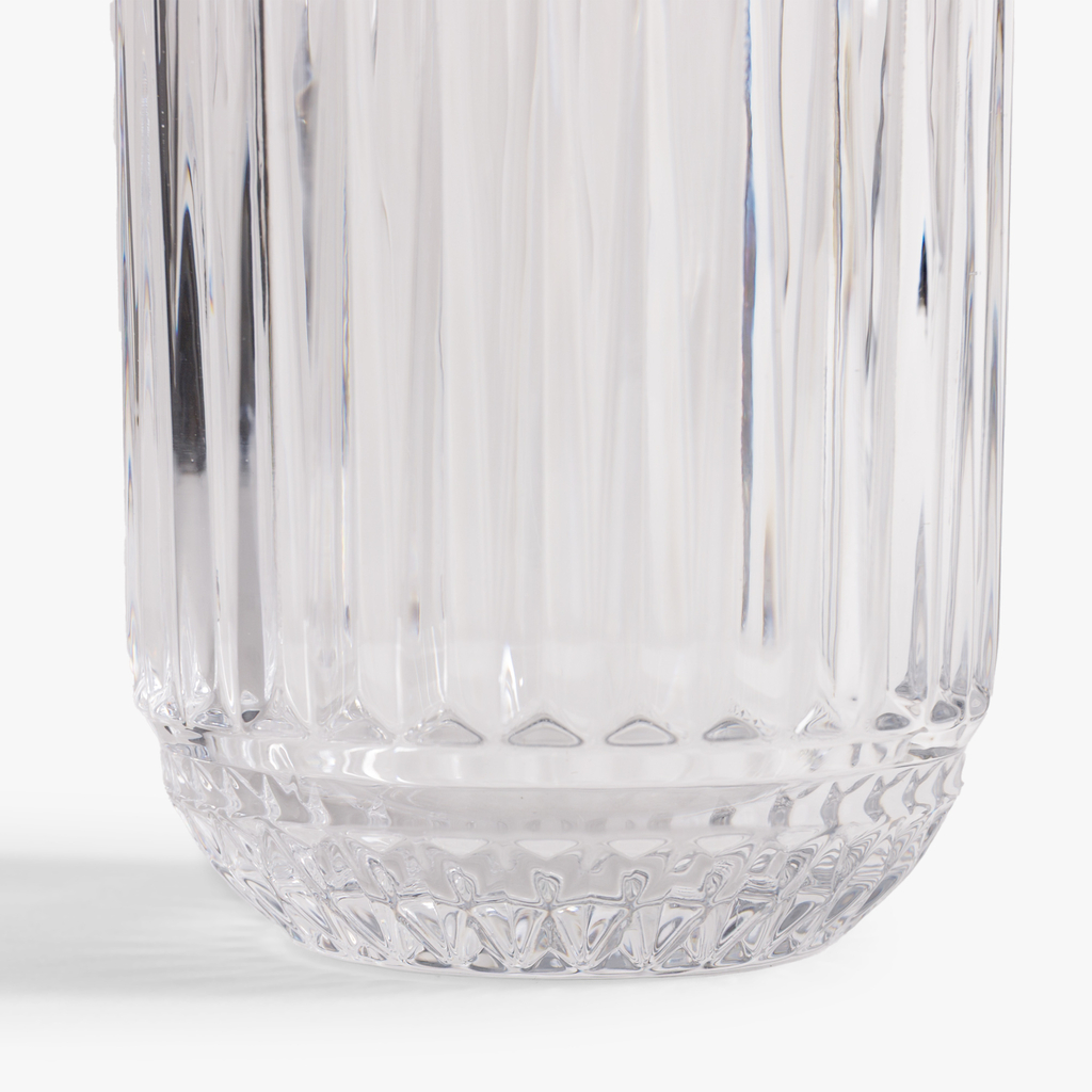 Vysoká drážkovaná sklenice 400 ml