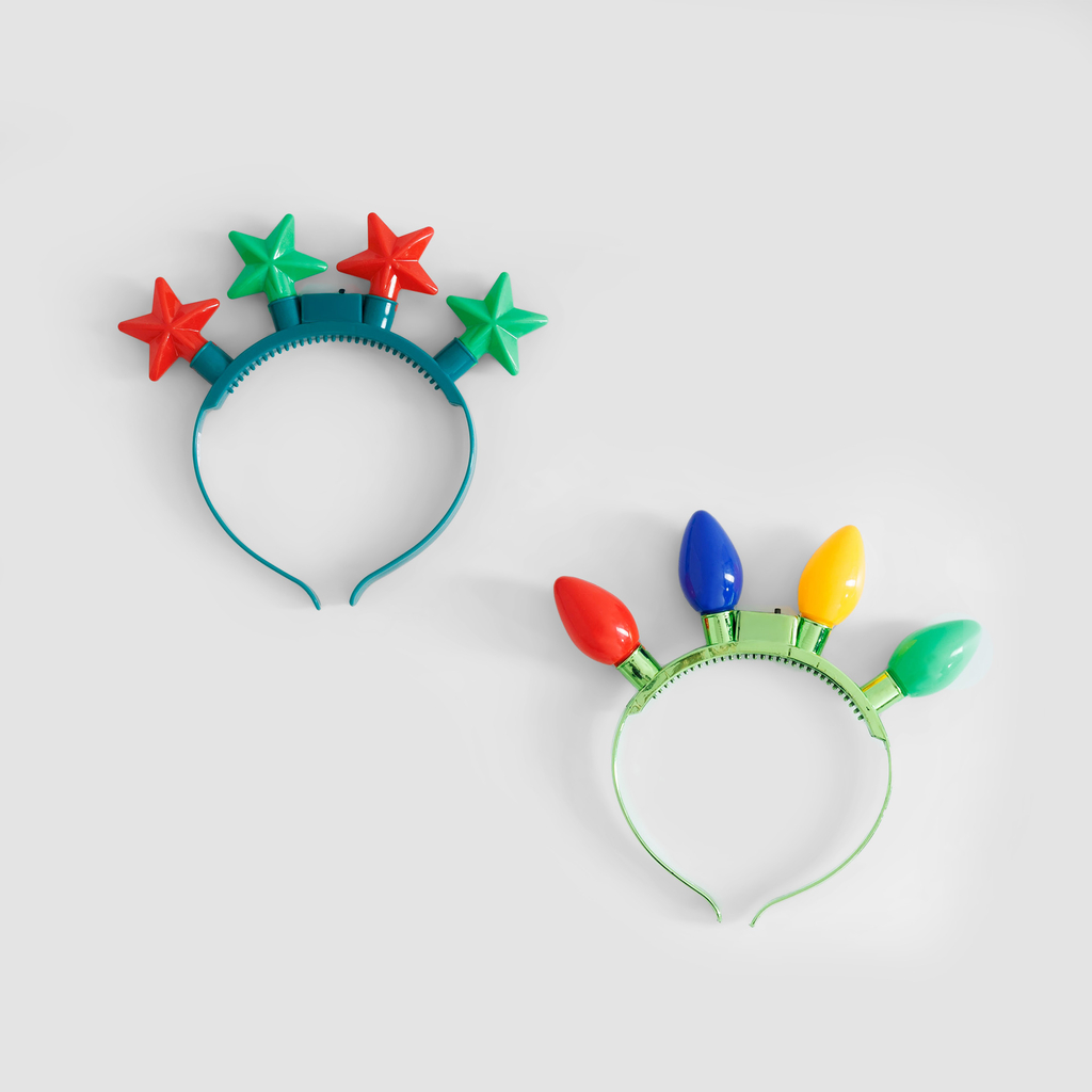 Čelenka, vánoční, svítící, MIX