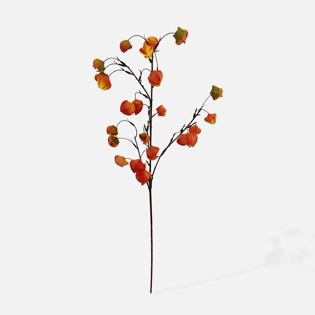 Umělá oranžová květina 75 cm