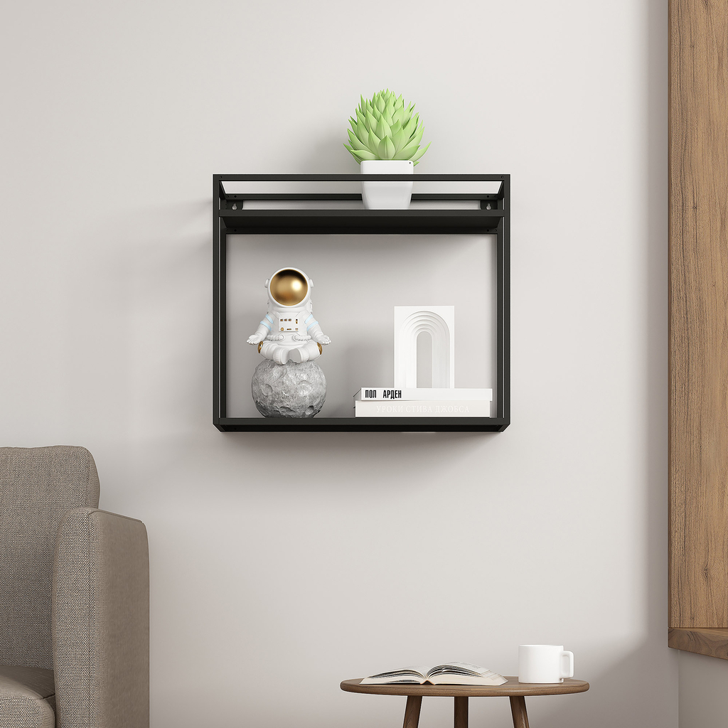 Závěsná kovová police 42 cm SALISTAR