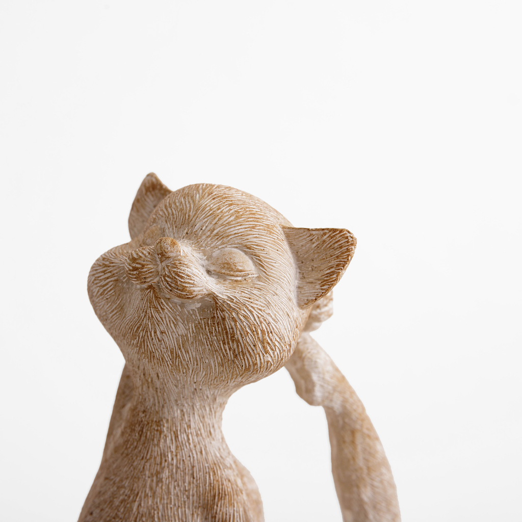 Dekorativní figurka, kočka, 14 cm, MIX