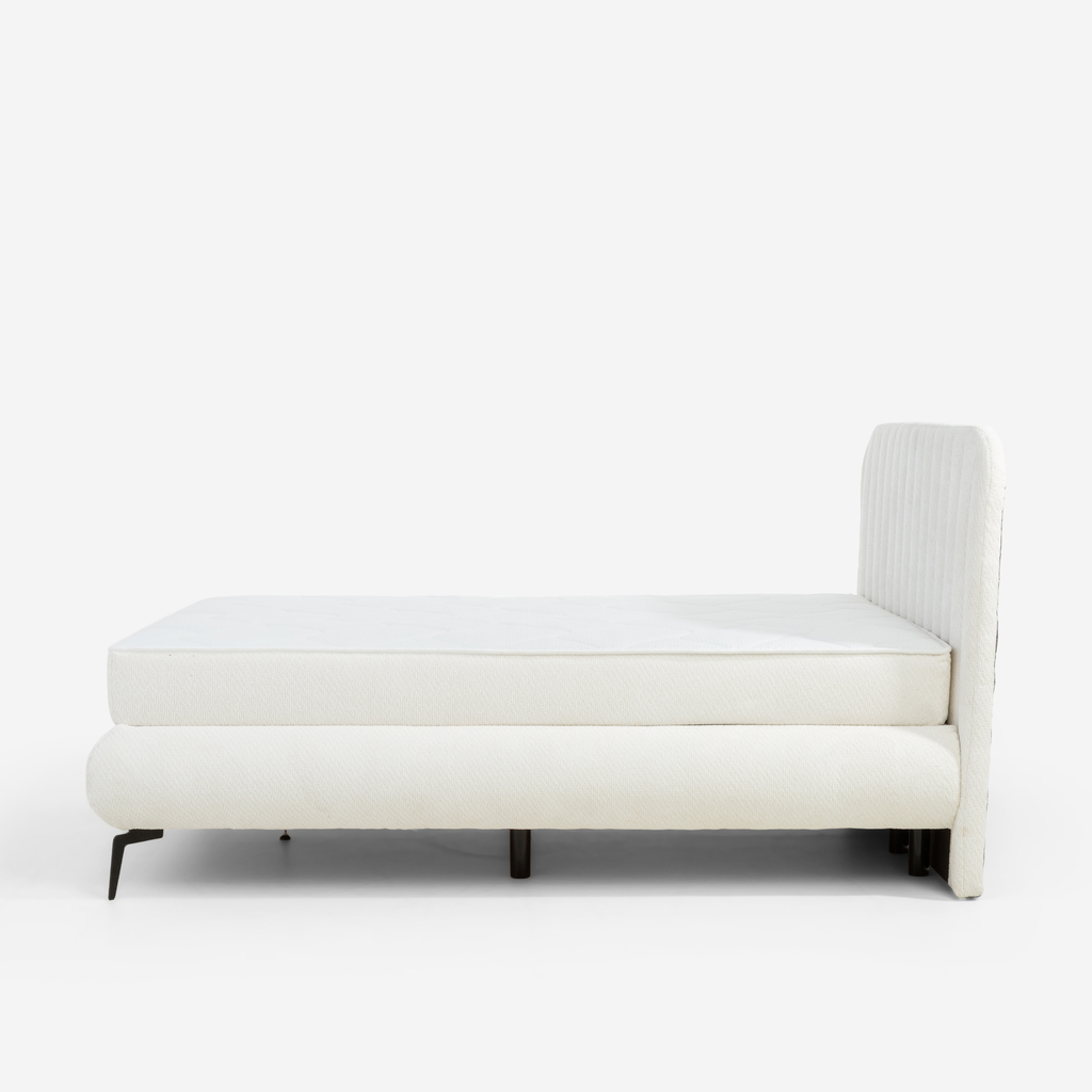 Postel boxspring VALO bílá 140x200