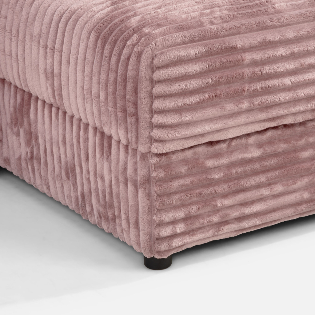 Křeslo loveseat pudrově růžová NOEMI