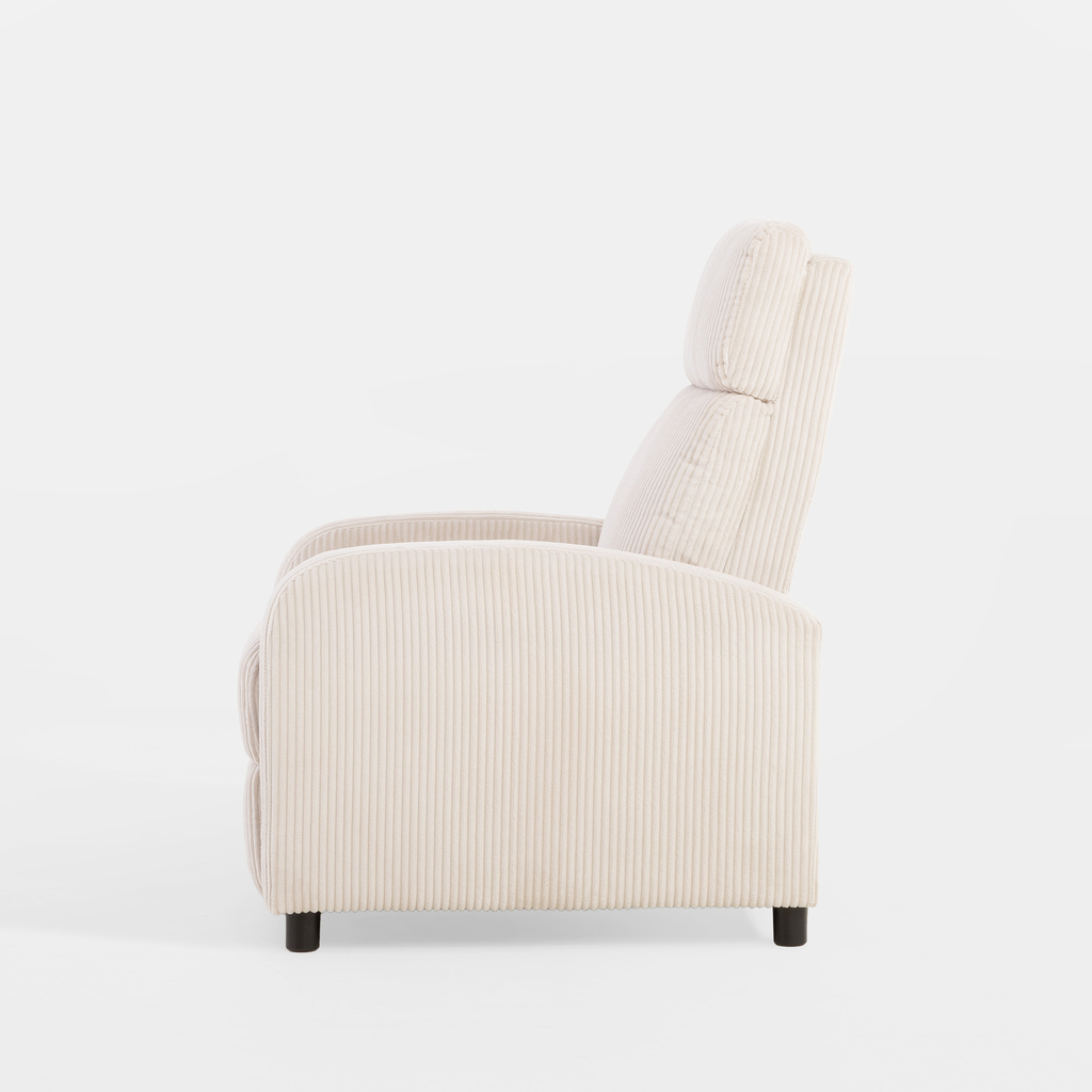 Křeslo s funkcí relax béžové BUMIO