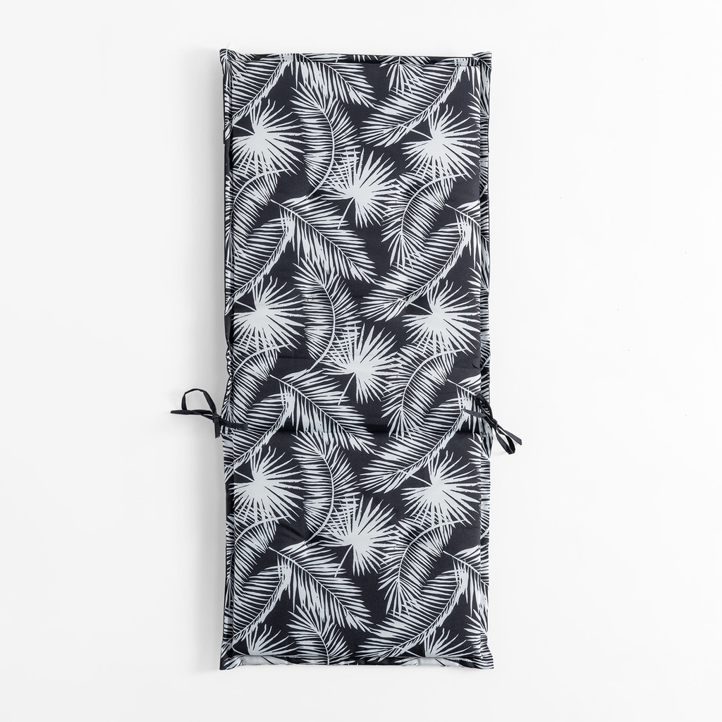 Černý polstr na židli SAMBA 50x118 cm