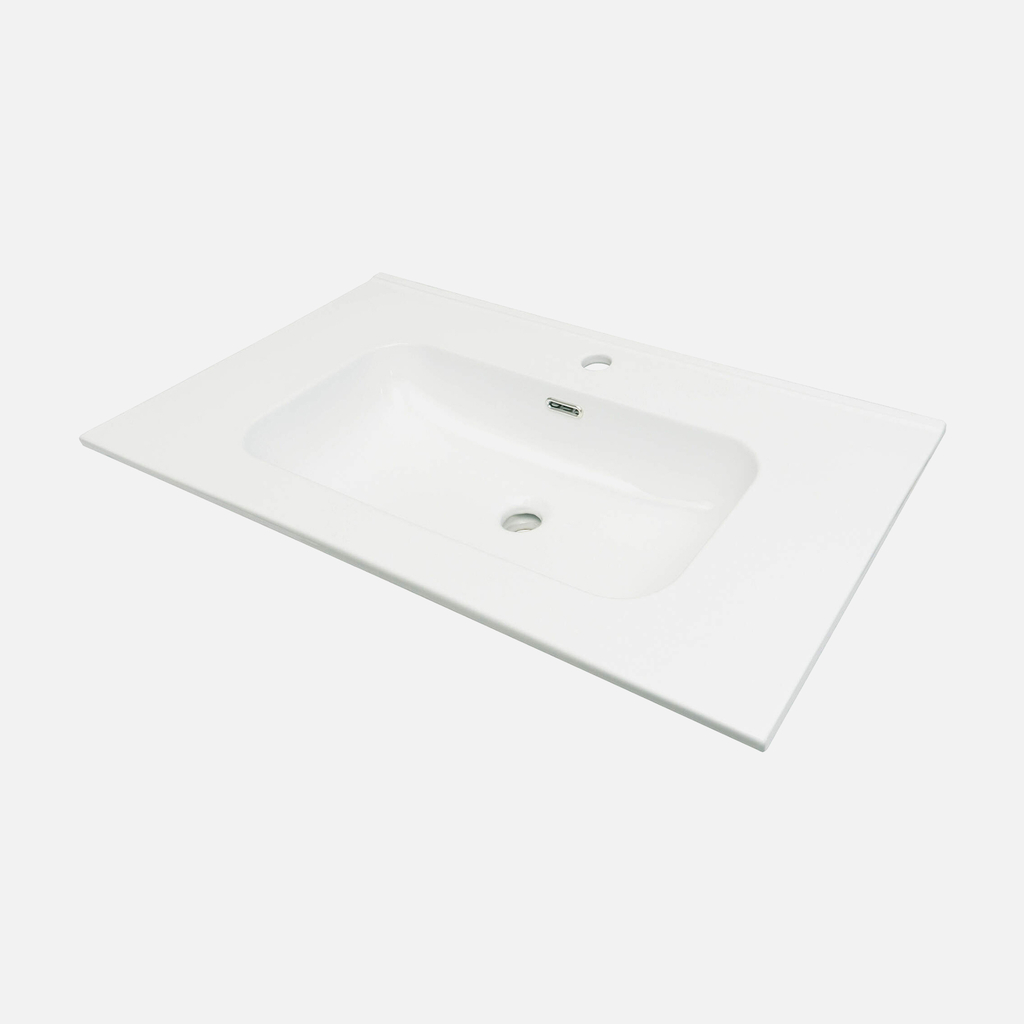 Keramické zápustné umyvadlo TUBO 80 cm