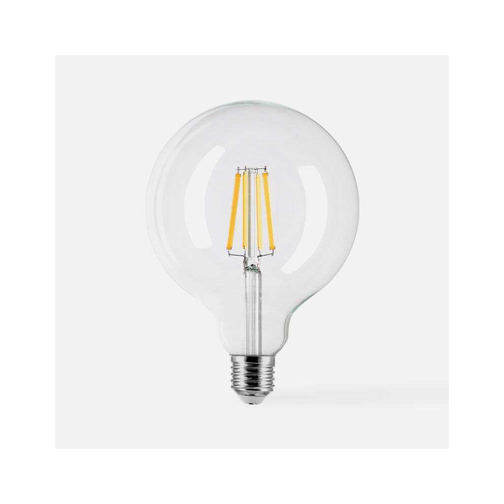LED žárovka neutrální barva ORO-CLARO-E27-G125-8W-NW