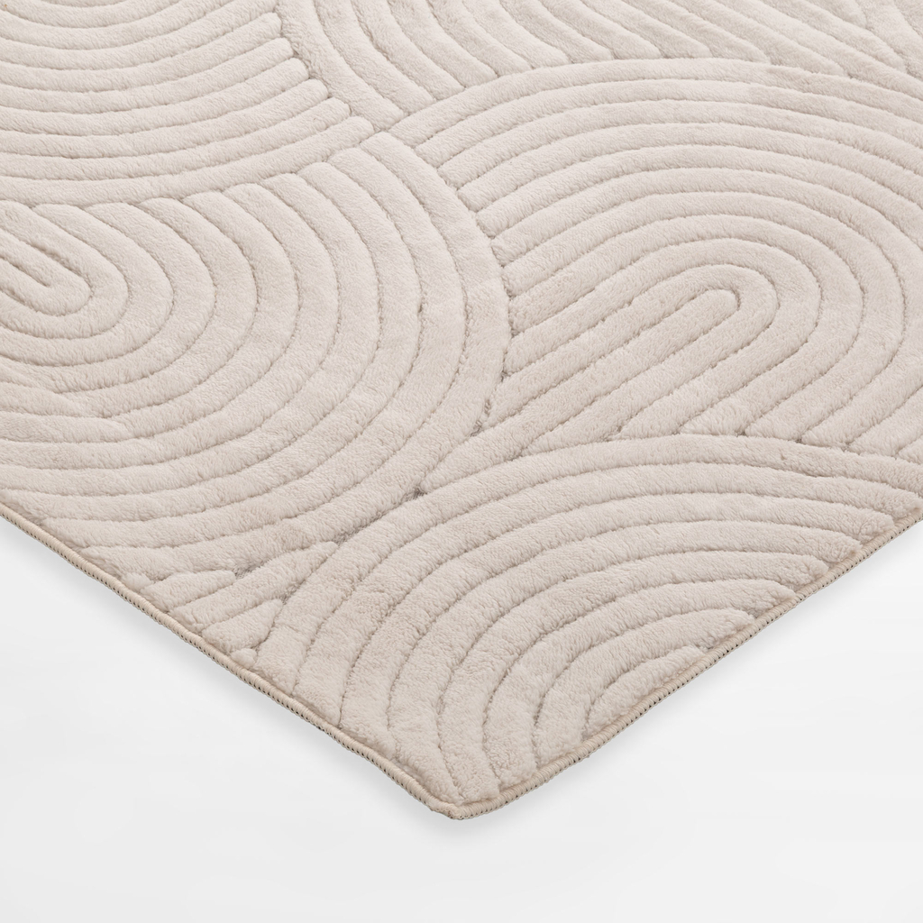 Koberec do obývacího pokoje MODERNO, krémový, 120x160 cm