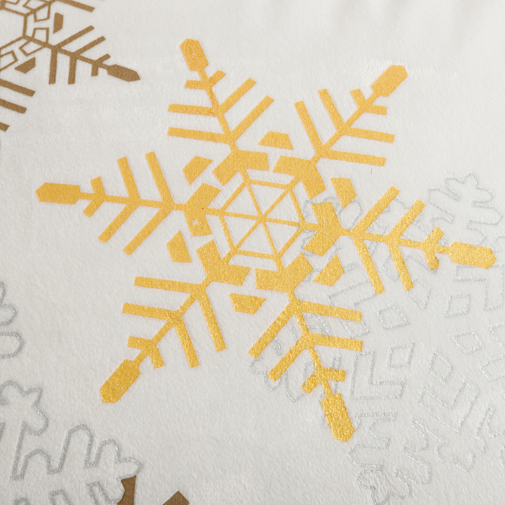 Povlak na polštář Vánoční bílý SNOV 45x45 cm