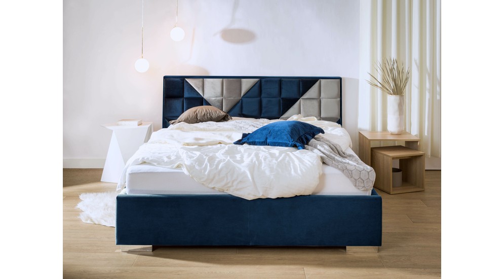 Rám postele s roštem FIBI FULL GR.11 140x200 cm inkoustově modrá