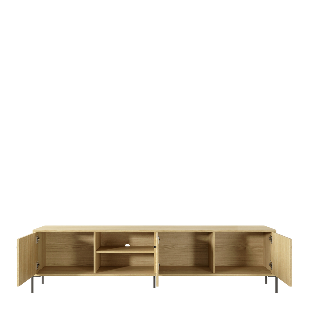 TV skříňka s policemi SCANDI 206,6 cm