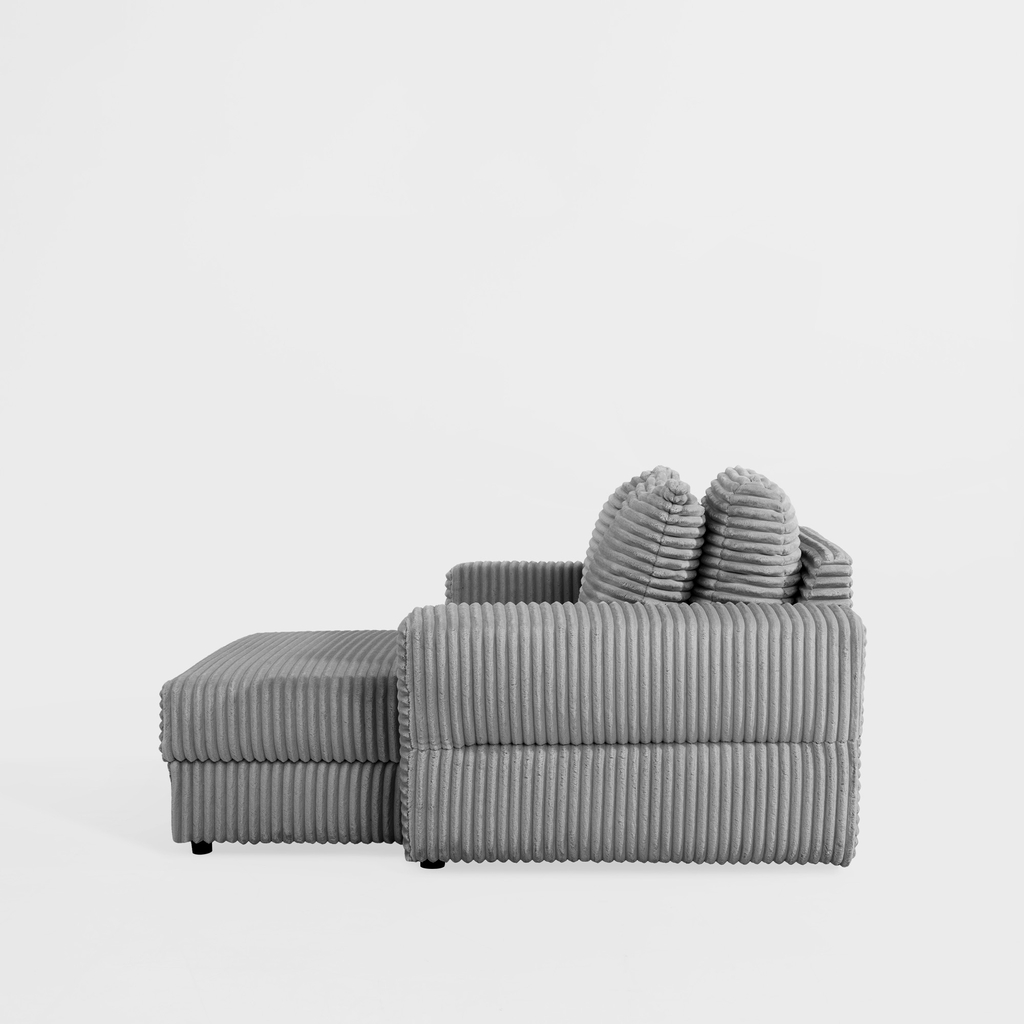 Křeslo loveseat světle šedé NOEMI