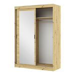 Zrcadlová šatní skříň s posuvnými dveřmi MONTREAL 150 cm
