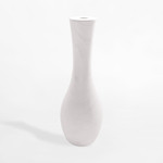 Bílá dřevěná váza 44 cm