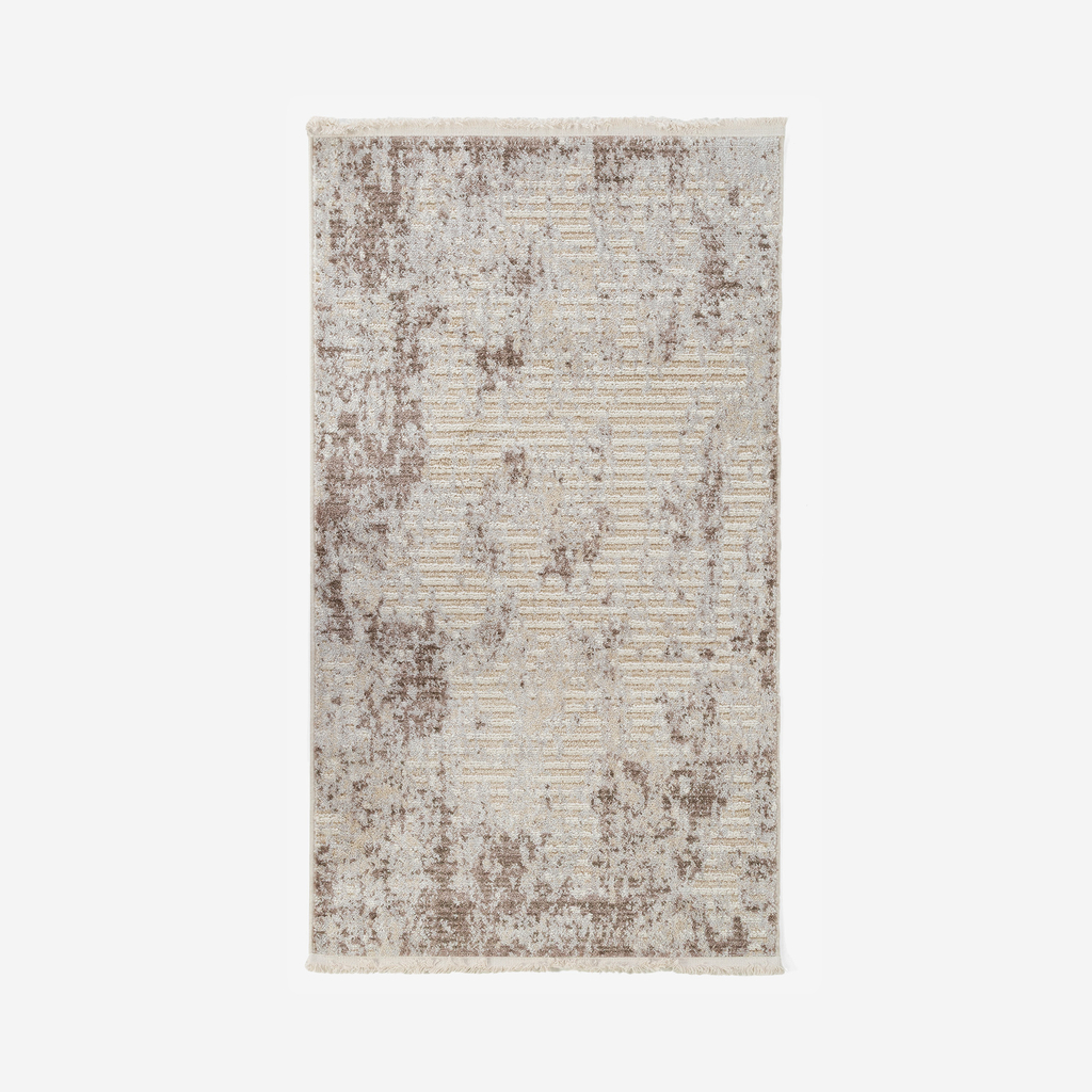 Vintage koberec PETRA, šedobéžový, 80x140 cm
