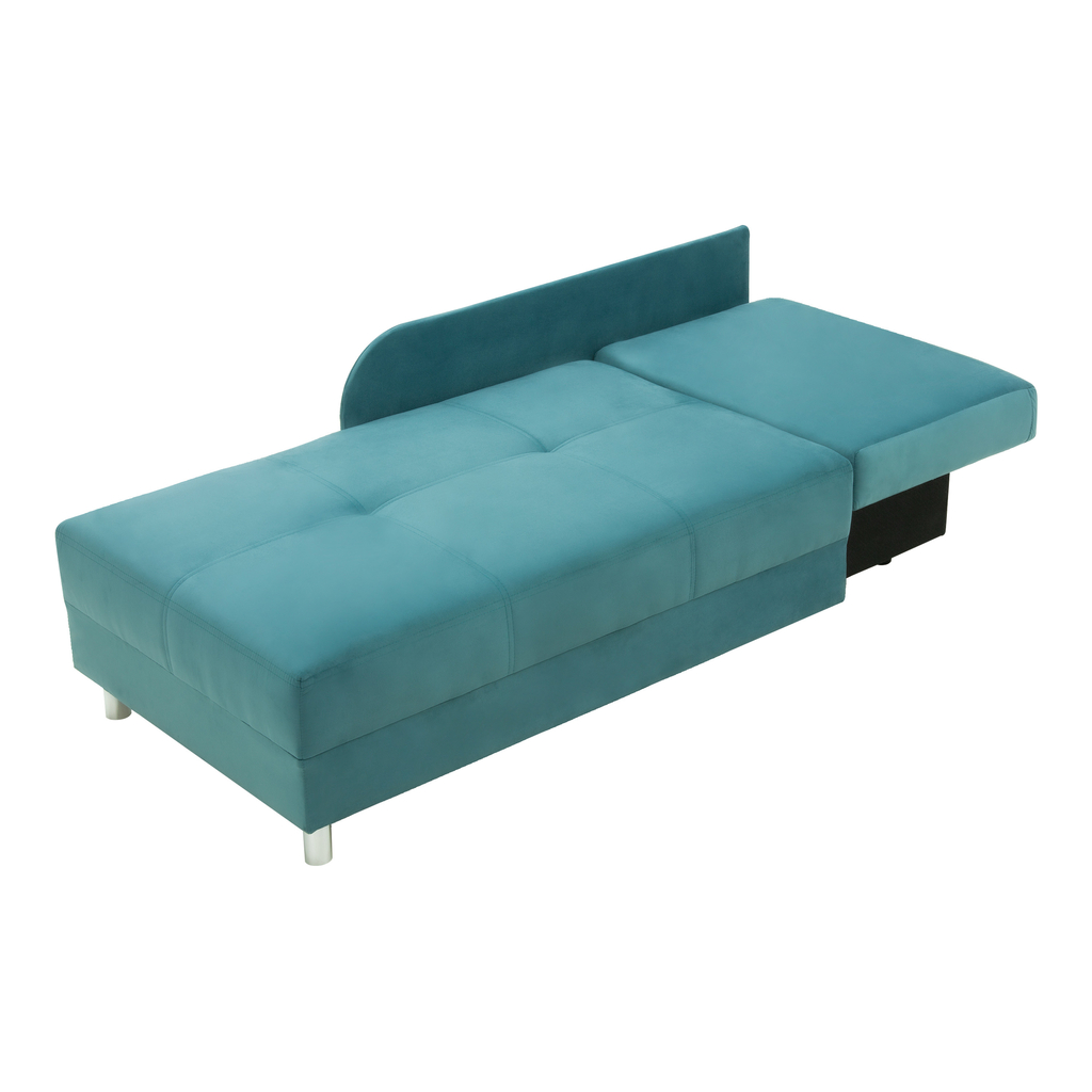 Modro-žlutá rozkládací pohovka LETTO pravá