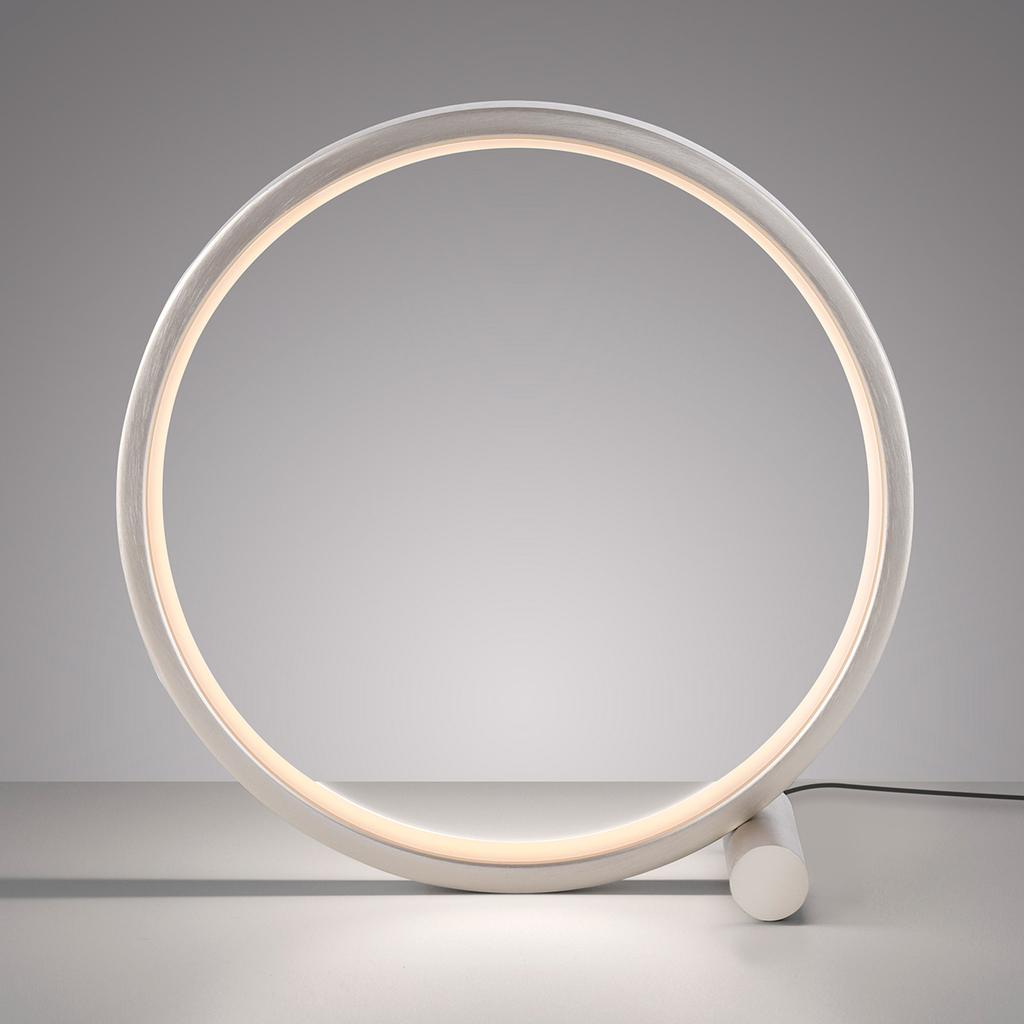Stříbrná stolní LED lampa MINI RITUS