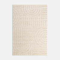 Geometrický koberec MONTY 160x230 cm, bílo-krémový