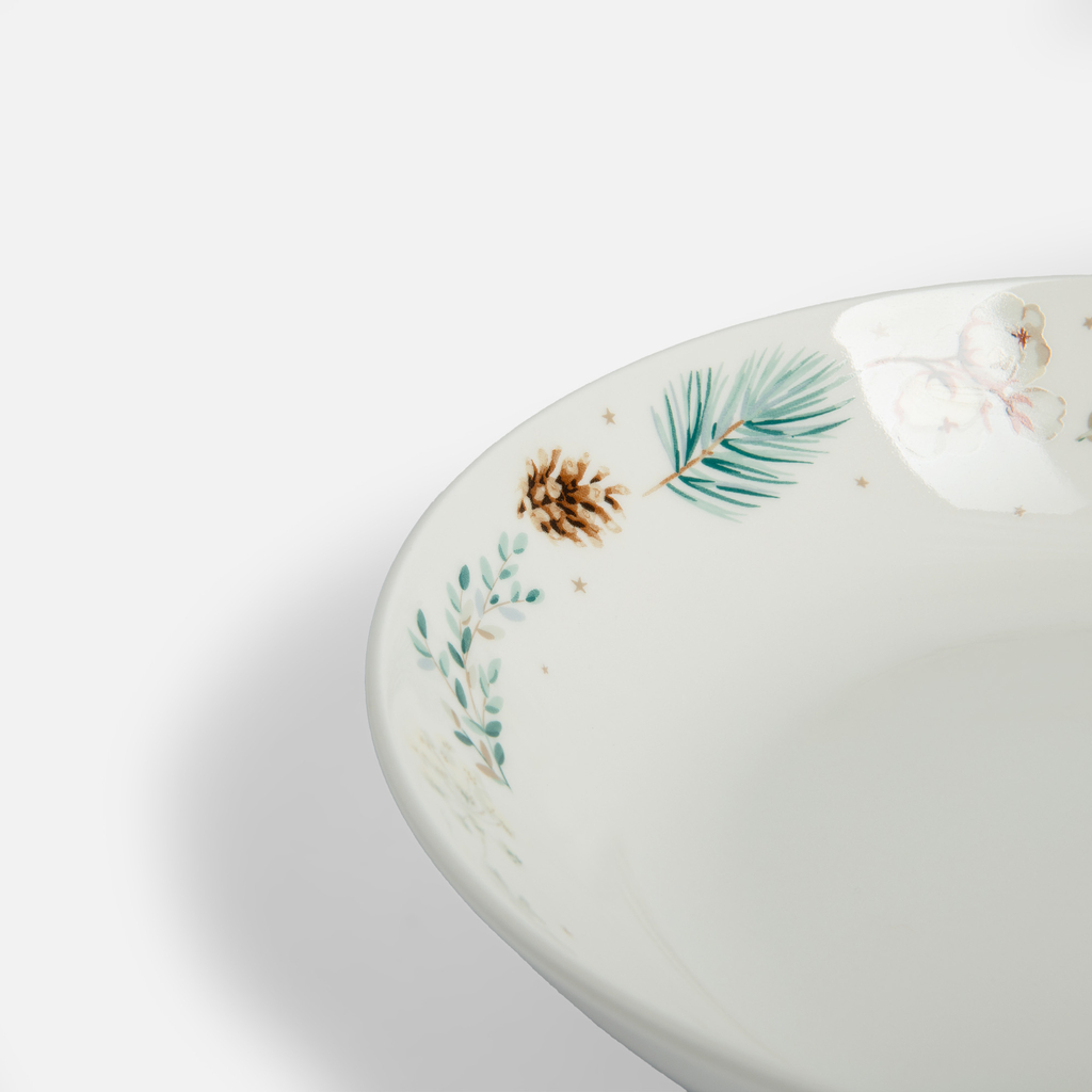 Hluboký vánoční motiv talíř CONE 610 ml