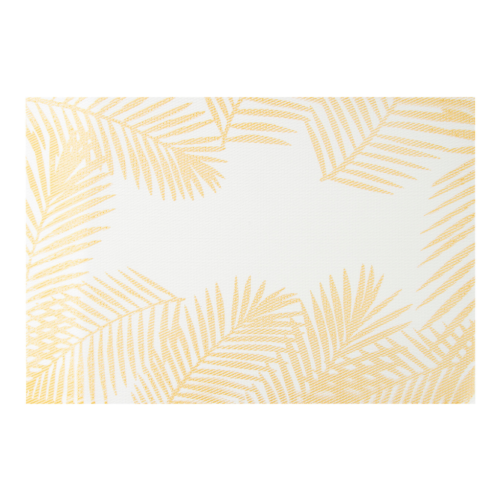 Prostírání na stůl se zlatými listy bílé MARBLE 30x45 cm