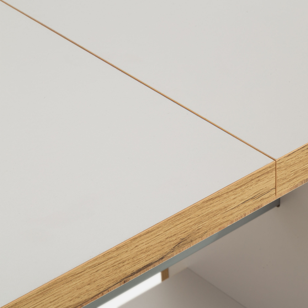 Rozkládací konferenční stolek OPAL II DUO COLOUR kašmír/dub wotan