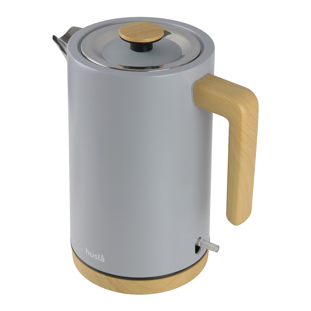 Šedá rychlovarná konvice HUSLA 1,5 l