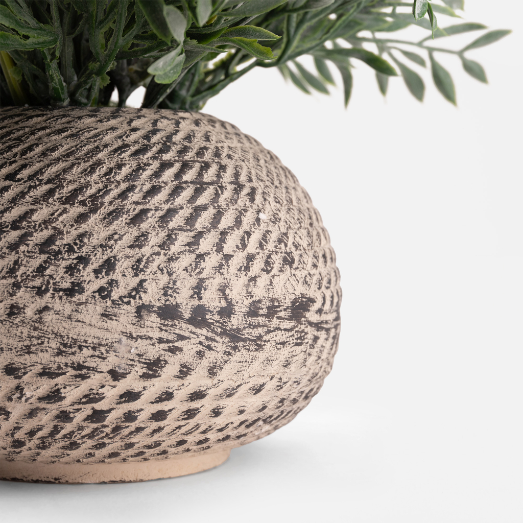 Růžová umělá květina v květináči 35 cm
