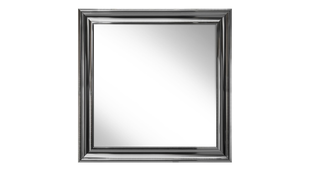 Zrcadlo ve stříbrném rámu VERONA 88x88 cm