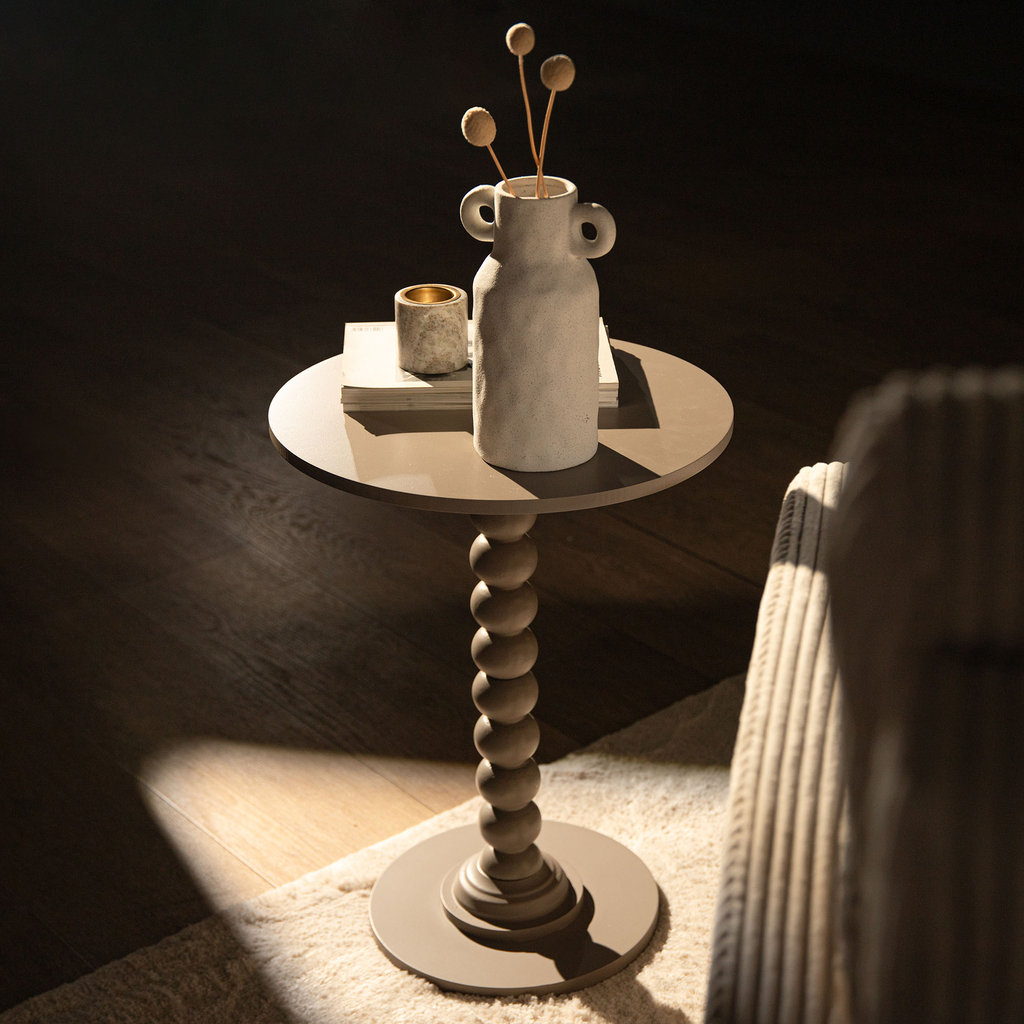 Keramická bílá váza s uchy 22 cm