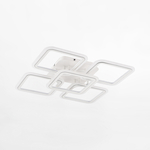 Bílo chromované LED stropní svítidlo STELLAR s dálkovým ovládáním 56,2 cm