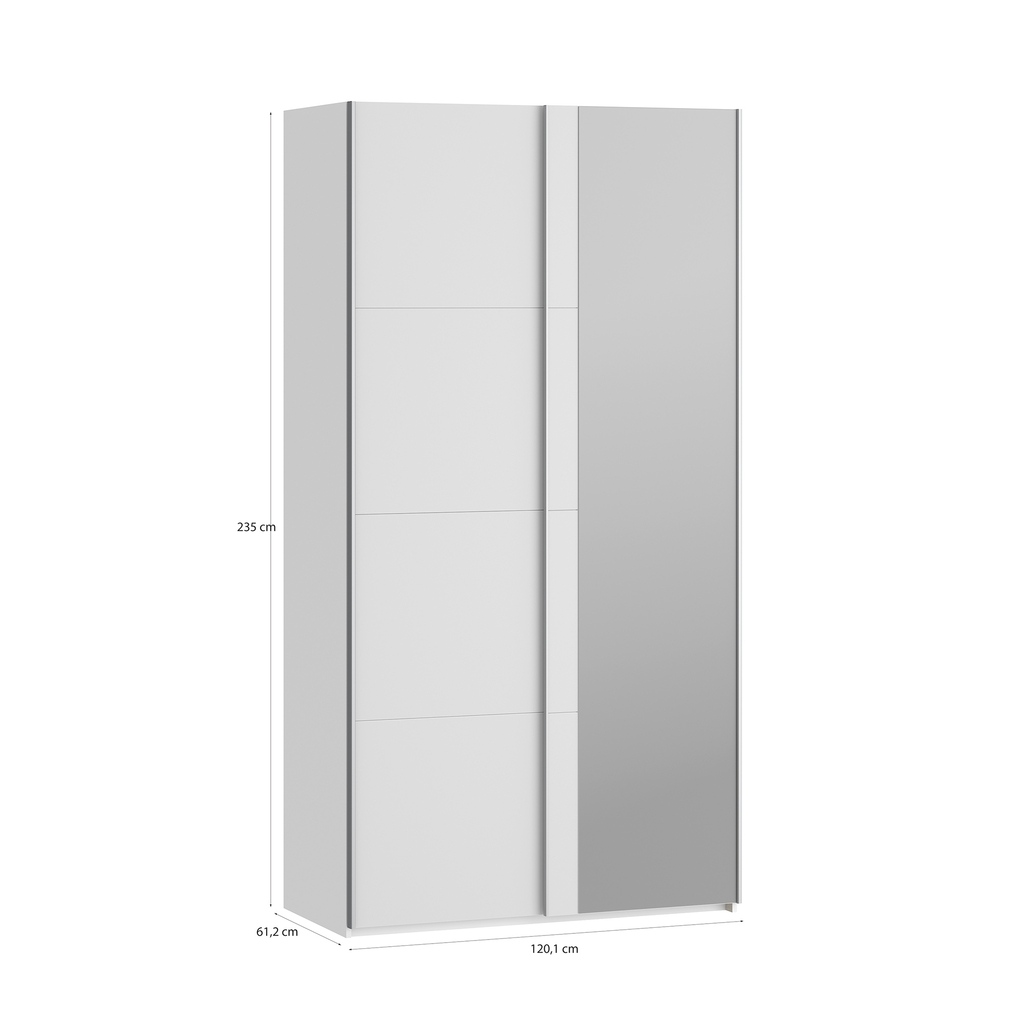 Zrcadlová skříň s posuvnými dveřmi FITIO mat 120 cm