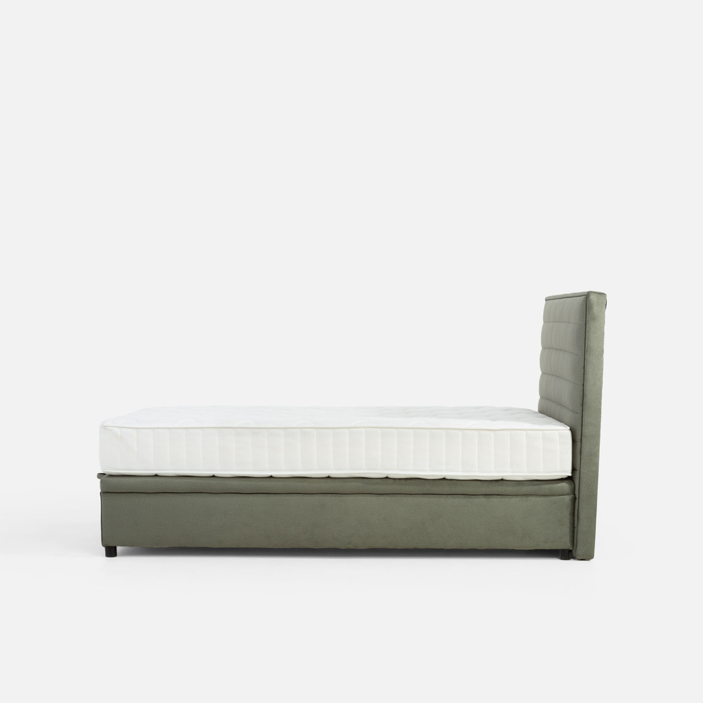 Postel boxspring zelená LAURITA 120x200 cm
