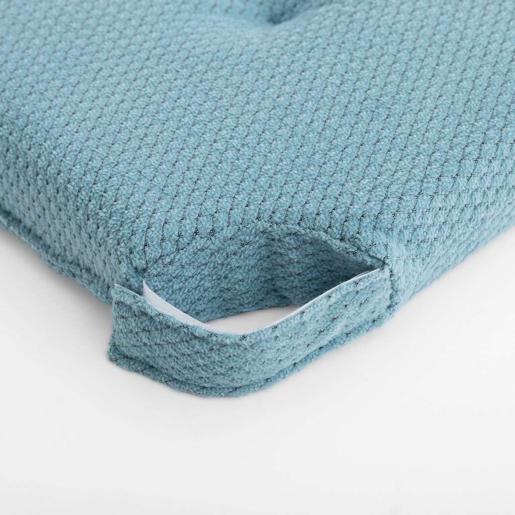 Modrý podsedák na židli LUPPA 40x40 cm