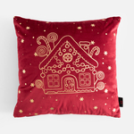 Vánoční povlak CANELLA červený 45x45 cm